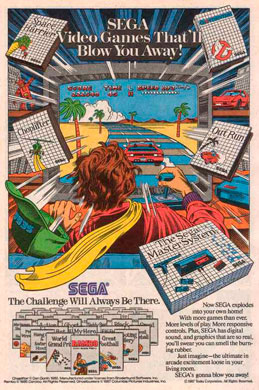 Рекламный плакат Sega Master System