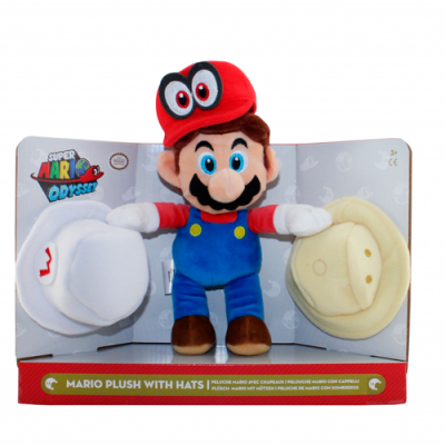 Мягкая игрушка Mario Марио со шляпами