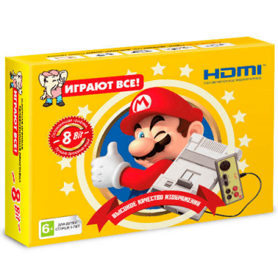8 бит Mario HDMI + картридж 42 в 1